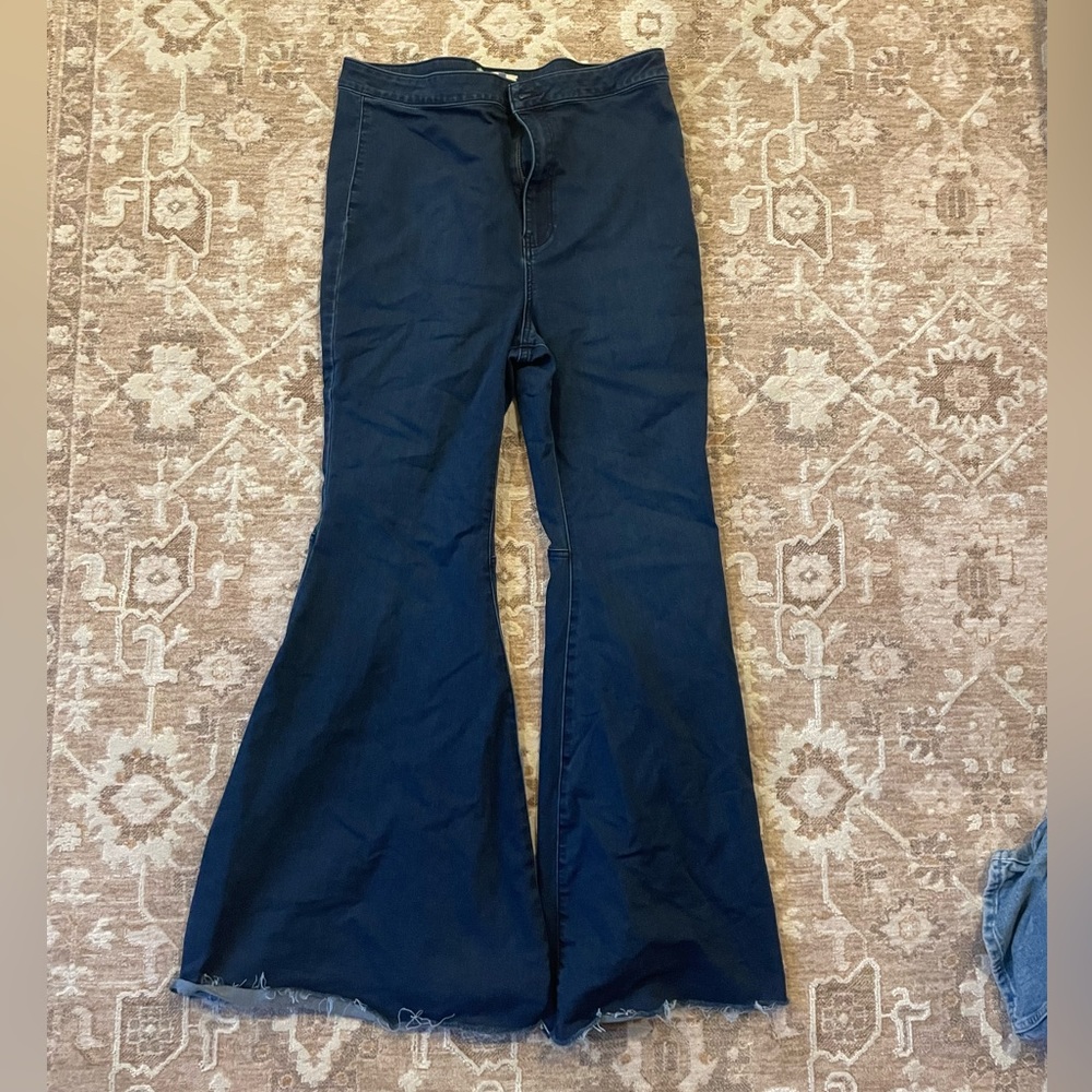 Free People “We The People” Wide Flare Jeans